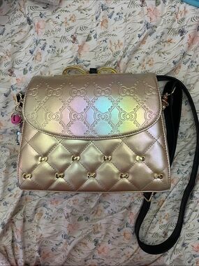 Loungefly Sanrio 50th Anniversary Gold Crossbody Bag